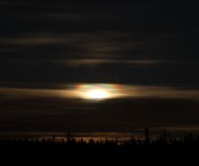 Moonset through Cloud